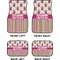 Pink Monsters & Stripes Car Floor Mats Set (2F + 2B)