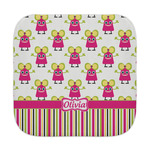 Pink Monsters & Stripes Face Towel (Personalized)