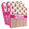 Pink Monsters & Stripes Full Wrap Binders - PARENT/MAIN