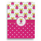 Pink Monsters & Stripes Garden Flags - Large - Double Sided - BACK