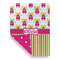 Pink Monsters & Stripes Garden Flags - Large - Double Sided - FRONT FOLDED