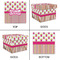 Pink Monsters & Stripes Gift Boxes with Lid - Canvas Wrapped - X-Large - Approval