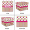 Pink Monsters & Stripes Gift Boxes with Lid - Canvas Wrapped - XX-Large - Approval