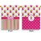 Pink Monsters & Stripes House Flags - Double Sided - APPROVAL