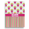 Pink Monsters & Stripes House Flags - Double Sided - FRONT