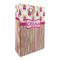 Pink Monsters & Stripes Large Gift Bag - Front/Main