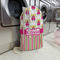 Pink Monsters & Stripes Large Laundry Bag - In Context