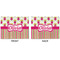 Pink Monsters & Stripes Linen Placemat - APPROVAL (double sided)