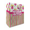 Pink Monsters & Stripes Medium Gift Bag - Front/Main