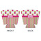 Pink Monsters & Stripes Party Cup Sleeves - with bottom - APPROVAL