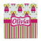 Pink Monsters & Stripes Party Favor Gift Bag - Matte - Front