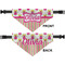 Pink Monsters & Stripes Pet Bandana Approval