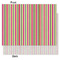 Pink Monsters & Stripes Tissue Paper - Heavyweight - Medium - Front & Back