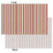 Pink Monsters & Stripes Tissue Paper - Heavyweight - Small - Front & Back