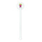 Pink Monsters & Stripes White Plastic 5.5" Stir Stick - Round - Single Stick