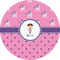 Pink Pirate 2" Multipurpose Round Labels - Single Sticker