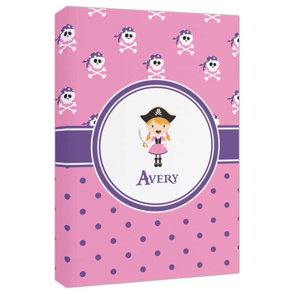 Custom Pink Pirate Canvas Print - 20x30 (Personalized)