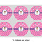 Pink Pirate 3" Multipurpose Round Labels - Sheet