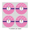 Pink Pirate 4" Multipurpose Round Labels - Sheet