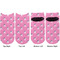 Pink Pirate Adult Ankle Socks - Double Pair - Front and Back - Apvl