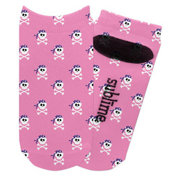 Pink Pirate Adult Ankle Socks