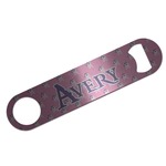 Pink Pirate Bar Bottle Opener - Silver w/ Name or Text