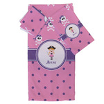 Pink Pirate Bath Towel Set - 3 Pcs (Personalized)