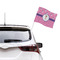 Pink Pirate Car Flag - Large - LIFESTYLE