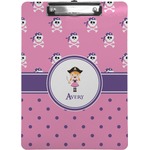 Pink Pirate Clipboard (Personalized)