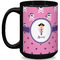 Pink Pirate Coffee Mug - 15 oz - Black Full