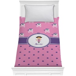Pink Pirate Comforter - Twin XL (Personalized)