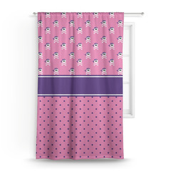 Pink Pirate Curtain Panel - Custom Size