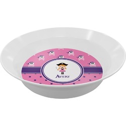 Pink Pirate Melamine Bowl - 12 oz (Personalized)