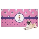 Pink Pirate Dog Towel (Personalized)