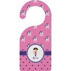 Pink Pirate Door Hanger (Personalized)