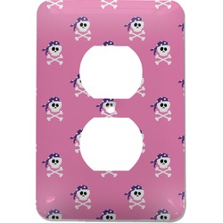 Pink Pirate Electric Outlet Plate