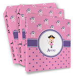 Pink Pirate 3 Ring Binder - Full Wrap (Personalized)