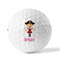 Pink Pirate Golf Balls - Titleist - Set of 3 - FRONT