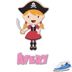 Pink Pirate Graphic Iron On Transfer - Up to 15"x15" (Personalized)