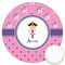 Pink Pirate Icing Circle - Large - Front