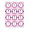 Pink Pirate Icing Circle - Small - Set of 12