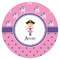 Pink Pirate Icing Circle - XSmall - Single