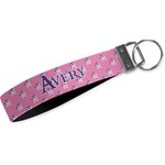 Pink Pirate Webbing Keychain Fob - Large (Personalized)
