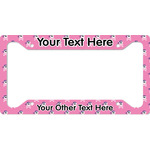 Pink Pirate License Plate Frame (Personalized)