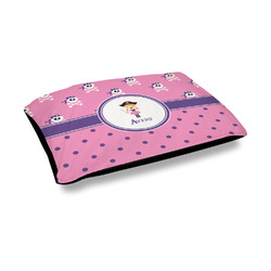 Pink Pirate Outdoor Dog Bed - Medium (Personalized)