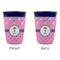 Pink Pirate Party Cup Sleeves - without bottom - Approval