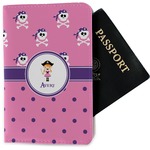 Pink Pirate Passport Holder - Fabric (Personalized)