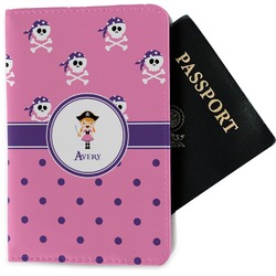 Pink Pirate Passport Holder - Fabric (Personalized)
