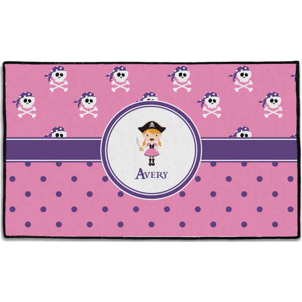 Custom Pink Pirate Door Mat - 60"x36" (Personalized)