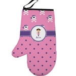 Pink Pirate Left Oven Mitt (Personalized)